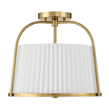 Atmore 2 Light Large 15 Inch Semi Flush Lighting Hunter Alturas Gold 
