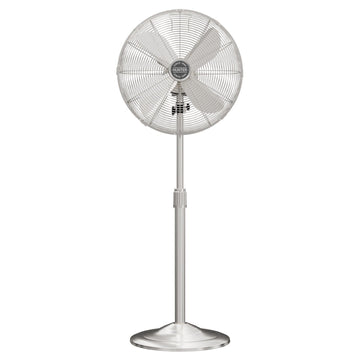 Oscillating Standing Fan Adjustable Height 47 Inch with 3 speeds Portable Fans Hunter Brushed Nickel 