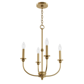 Southcrest 4 Light Chandelier 18 inch Lighting Hunter Luxe Gold 